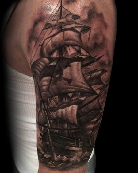 Thomas Page - Sailboat Half Sleeve